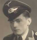 PORTRAIT OF WWII GERMAN Air Force Luftwaffe SOLDIER IN UNIFORM IDed