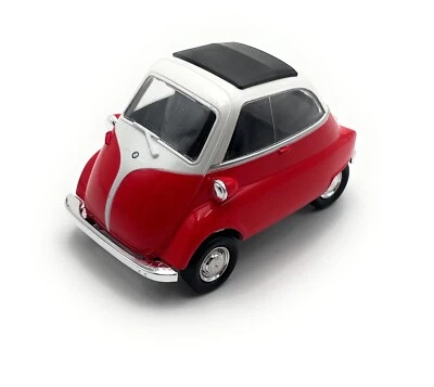 Modellauto BMW Isetta Rollermobil 1:34-39 Miniatur Fahrzeug Farbe zufällig - Bild 1 von 4