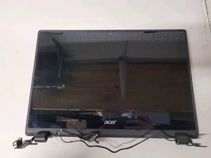 Acer Aspire E5-471P Top/Screen Cover Used Condition Shiny Black Pattern - Picture 1 of 10