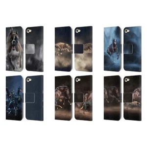 KLAUDIA SENATOR ANIMAL ART LEATHER BOOK WALLET CASE FOR APPLE iPOD TOUCH MP3 - Picture 1 of 12