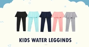 Girls Rash Guard Long Swimming Skirt Leggings Pants - Picture 1 of 10