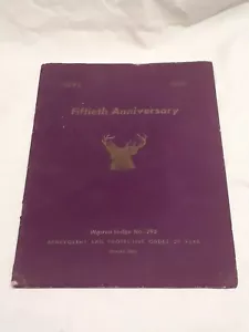 Vintage Elks BPOE Warren Oh 295 1945 15th Anniversary Felt Covered Book Program - Picture 1 of 12