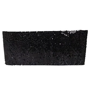 21 ft Big Payette Sequin Satin Dual Layered Table Skirt Party Events Decorations - Picture 1 of 25