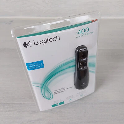Logitech R400 Wireless Presenter Red Laser Pointer Sildeshow Control 15m Range - Image 1 of 4