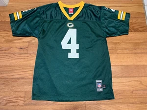 Reebok NFL Youth Boys XL 18-20 Brett Favre Green Bay Packers Football Jersey GB - Picture 1 of 7