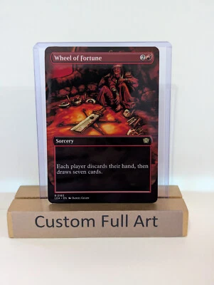 Wheel of Fortune Promo Art Foil Custom sticker on MTG bulk Commander - Image 1 of 2