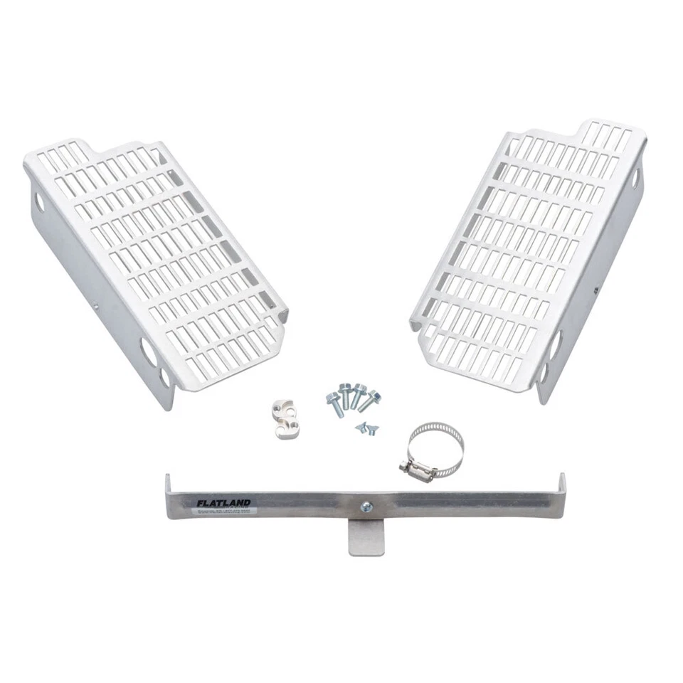 Flatland Racing Radiator Guards Silver For KTM 200 250 300 380 - Image 1 of 1
