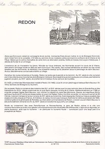 Philatelistisches Dokument 1. Tag: 10- 1987 - Redon - Bild 1 von 1