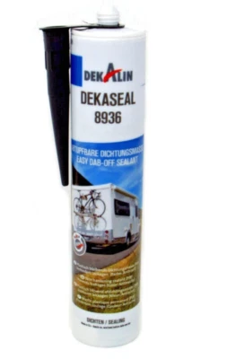 DEKALIN Dekaseal Nero 310 ml Adesivo Sigillante Silicone Camper 8936 Qualità Premium