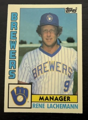 Rene Lachemann - 1984 Topps Traded - Milwaukee Brewers - #67-T - Manager - Image 1 of 2