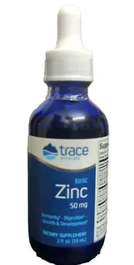 Trace Minerals Ionic Zinc 2 oz Liquid(Lot Of 2) - Picture 1 of 3