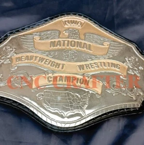 CNC CRAFTER  National Heavyweight Wrestling Championship Belt Adult Size 2MM - Picture 1 of 6