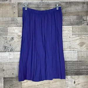 Vtg Promise Promise Skirt Youth Size 16 Purple Pull On Gathered Ruched Midi - Picture 1 of 6