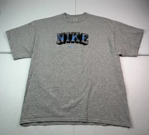 Vtg Nike Mens Gray Carolina UNC Blue Center Swoosh Logo 90s Y2K Size XL EUC! - Picture 1 of 6