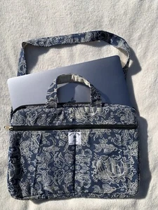 Natural Hemp Laptop Case Sleeve Bag Pouch Cover Shoulder Straps Internal Padding - Picture 1 of 4