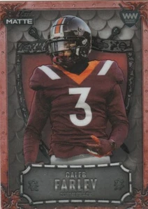 2021 Wild Card Matte Caleb Farley Weekend Warriors MWW-16 Orange - Picture 1 of 2