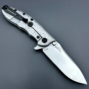 Zero Tolerance 0562Ti Flipper Rick Hinderer Pn Edge ZT 0562 Monochrome Flomascus - Picture 1 of 9