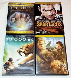 Merlin's Apprentice, 10,000 BC, Troy & Spartacus Blood And Sand DVD Lot  - Picture 1 of 8