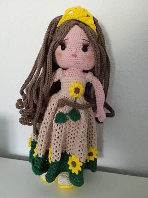 Amigurumi, Puppe, Deko, Sammler, Künstlerpuppe, Figur, gehäkelt, Prinzessin - Bild 1 von 4