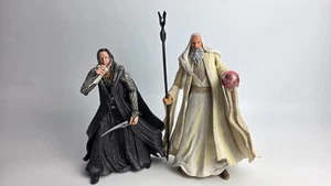 Lord of the Rings Saruman with Grima Wormtongue Action Figures toybiz - Picture 1 of 4