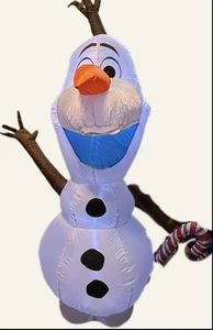 Christmas Holiday Disney Inflatable 5.5 ft Olaf Frozen Airblown Gemmy pre-owned - Picture 1 of 4