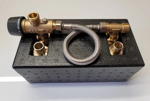 Wärmetauscher mit Thermostatventil für Webasto Eberspacher Warmwasserbereitung - Bild 1 von 2