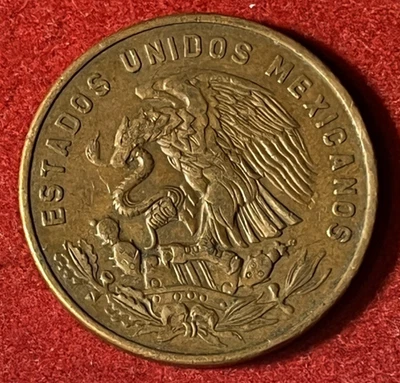 墨西哥 20 Centavos 1964 青铜硬币 KM#440 T8128 — 第 1/2 张图片