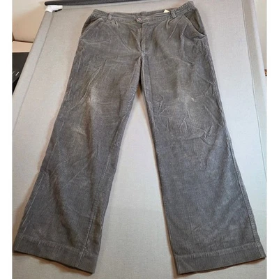 Vintage 1980s LL Bean Corduroy Pants Gray 38x30 Made in Hong Kong - Image 1 of 4