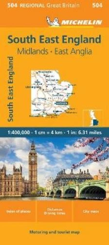 Michelin South East England - Michelin Regional Map 504 (Map) - Imagen 1 de 1