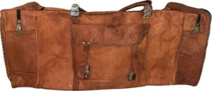 Cuero Bags 32 Zoll groß Leder Seesack Reisetasche Fitnessstudio Sport Übernachtung - Bild 1 von 11