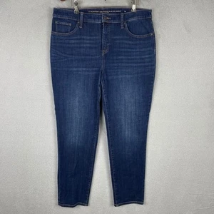 Chico' So Slimming Girlfriend Slim Leg Ankle Jeans Damen 2R Blau Denim Größe 12 - Bild 1 von 10