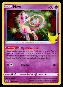 Mew 011/025 Celebrations Holo Rare #4 - Bild 1 von 2