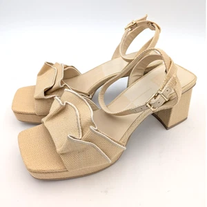Dolce Vita Cheer Ruffle Platform Sandals Chunky Women's High Heels Size US9.5 - Picture 1 of 7
