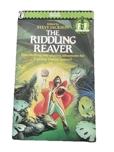 The Riddling Reaver Fighting Fantasy Steve Jackson 1986 Vintage Paperback IDRU - Picture 1 of 13