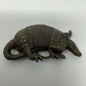 ARMADILLO BELT BUCKLE WESTERN METAL MBCI - Picture 1 of 5