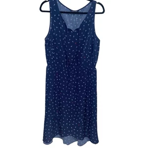 Tommy Hilfiger Kleid Damen Größe 16 Ankermuster Marineblau Küste Maritim - Bild 1 von 10