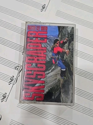 Cassette Tape David Lee Roth Skyscraper  WB Warner Bros Tested Steve Vai - Image 1 of 4