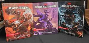 Dungeons & Dragons 5th Edition Core 3 Book Set D&D RPG PH, MM DMG Role Playing - Picture 1 of 10