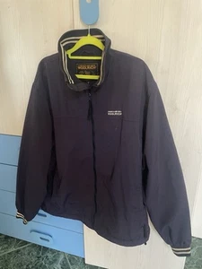 Giacca Woolrich Uomo Taglia M Vintage Blu Navy Impermeabile Fodera Cotone - Foto 1 di 5