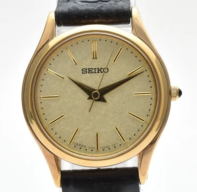 [Near MINT] Seiko Exceline 4J41-0AM0 Gold Dial Quartz Women's Watch From JAPAN - Image 1 of 4