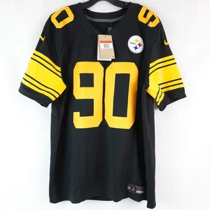 Nike NFL Pittsburgh Steelers #90 T.J. Watt Alternate Game Jersey - Size Large - Imagen 1 de 10