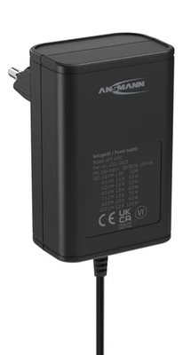 ANSMANN APS 1000 Netzteil 12V - Netzstecker bis max 1000mA (7 universal Adapter) - Bild 1 von 4