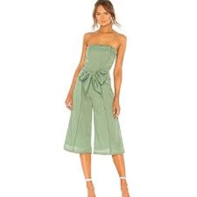 Tularosa Pale Green Dotted Swiss Strapless Revolve Kristina Jumpsuit Size XS - Image 1 of 4