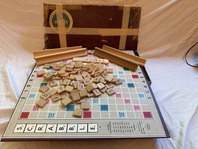 Vintage MCM Mid Century SCRABBLE Crossword Board Game SELCHOW & RIGHTER - Image 1 of 4