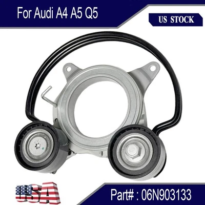 Accessory Drive Belt Tensioner Assembly For Audi A4 A5 Q5 059903133AC 06N903133 - Image 1 of 4