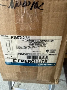 Emergi-Lite RTM70-2(35) Recessed Retractable Emergency Light 2-Head 70W 12V - Picture 1 of 5
