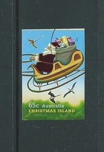 AUSTRALIA 2016 CHRISTMAS ISLAND CHRISTMAS S/AD EMBELLISHED STAMP FINE USED - Picture 1 of 1