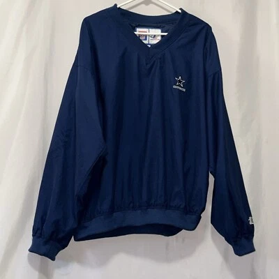 Chaqueta Pullover Vintage Logo Atlética Dallas Cowboys Logo Estrella Para Hombre XL E1950 Foto 1 de 4