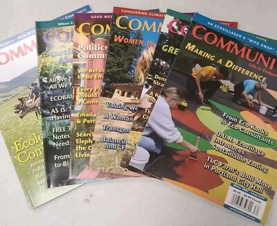 COMMUNITIES MAGAZINE~ Life in Cooperative Culture~ Lot of 6 ~NEW 2007-2009 Foto 1 de 4