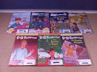 A to Z Mysteries and Calendar Mysteries - Lot of 7 - Paperback - Scholastic - Image 1 of 4